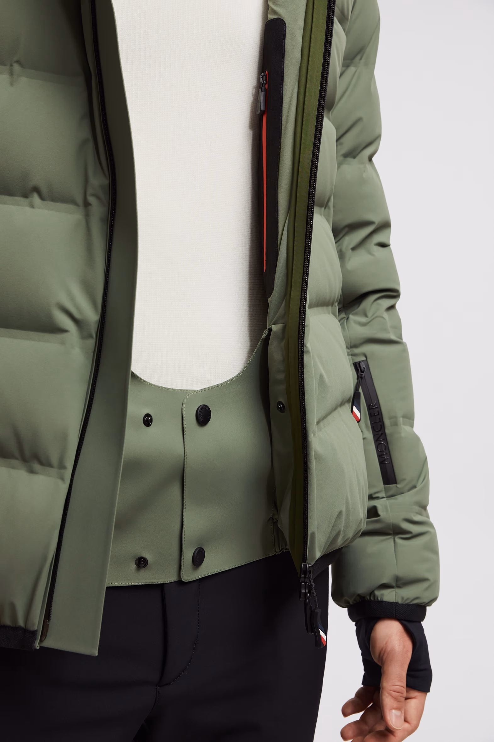 Lagorai Hooded Down Ski Jacket Men Sage Green Moncler 9